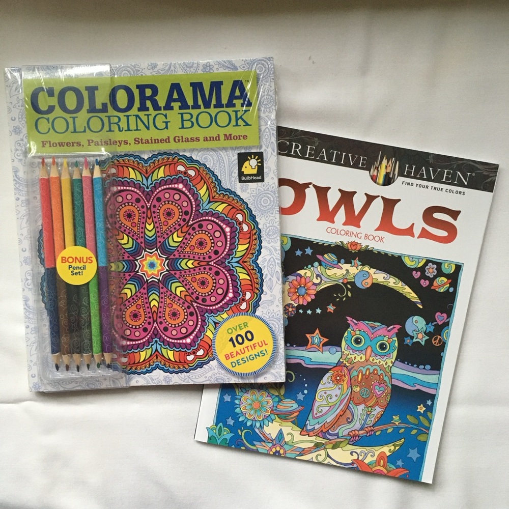 Colorama and Creative Haven Coloring Books Set